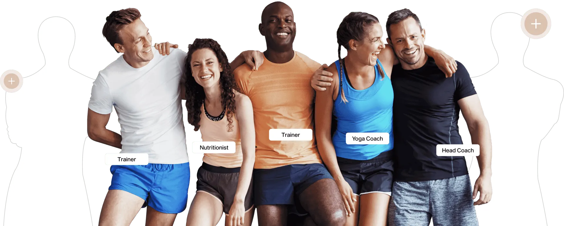 Collaborate with unlimited fitness coach teammates, On us