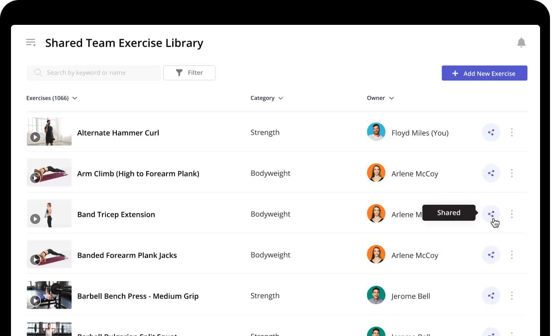 Your Team's Resources All in One Place online fitness teams